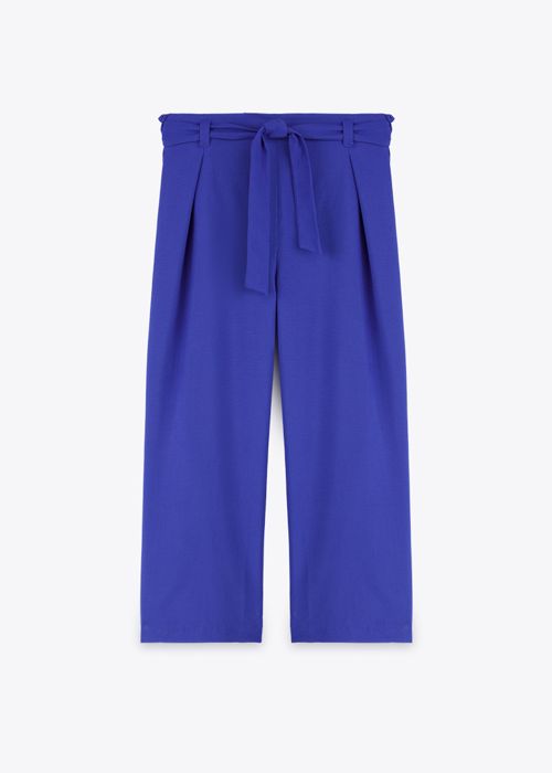 Pantalon Large À Pinces - Electric Blue - Marwa