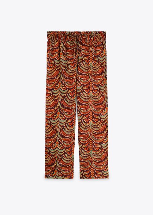 Pantalon Palazzo Imrpime - Bordeaux - Marwa