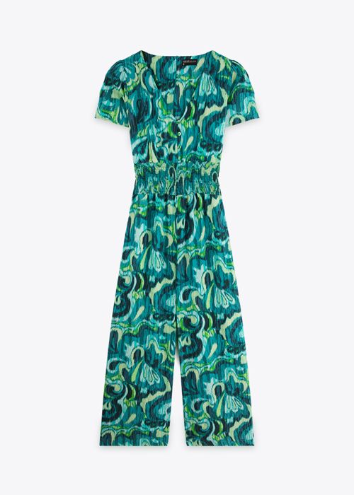 Combinaison Imprimée - Turquois Ikat - Marwa