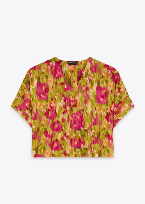 Blouse Basic - Olive Ikat - Marwa