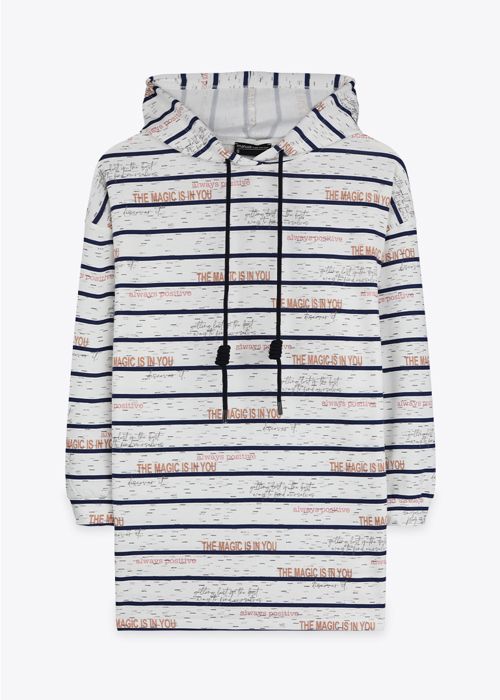 Robe Courte En Maille - Blue Magic Strip - Marwa