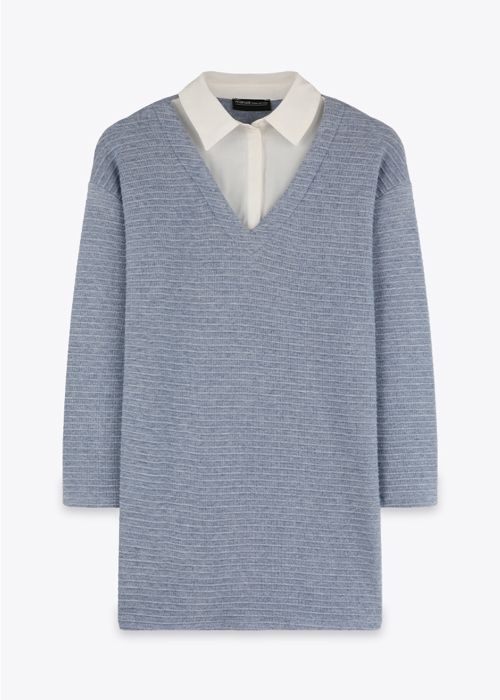 Robe Col Chemise - Blue - Marwa