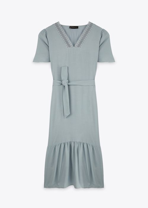 Robe Manches Courtes - Blue - Marwa