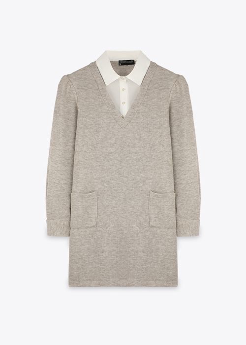 Robe Courte 2 En 1 - Taupe - Marwa