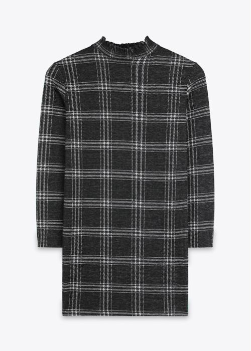Robe Courte - Black Checks - Marwa