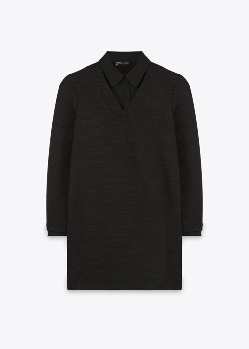 Robe 2 En 1 Lurex - Black - Marwa