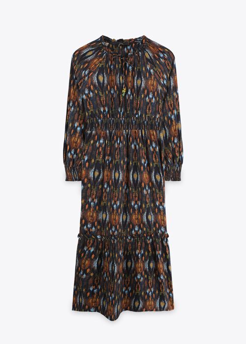 Robe Smoke - Blue Ikat - Marwa