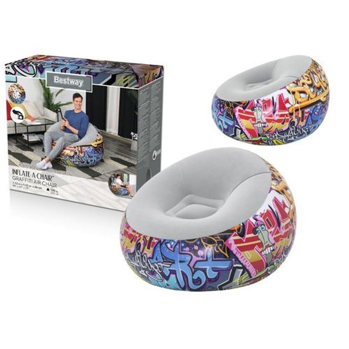 Bestway Fauteuil Gonflable Siège Pouf (75075) 112 x 112 x 66 cm