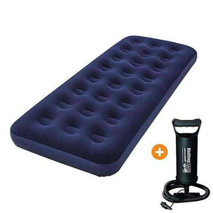 Bestway Matelas Gonflable Aeroluxe 1 Place Junior  185 x76x 22cm - Bleu Avec Gonfleur BestWay