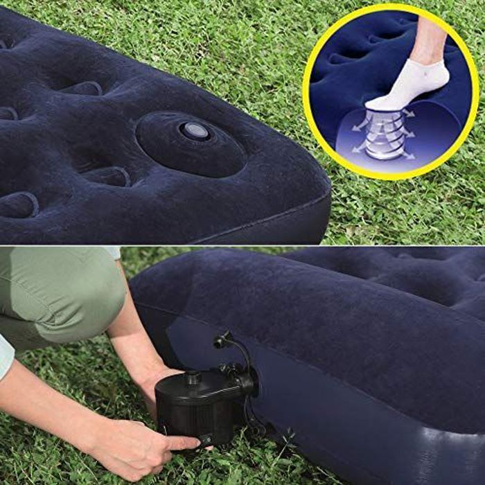 Bestway matelas gonflable 1 personnes avec pomp à pied intégrée 185 x 76 cm