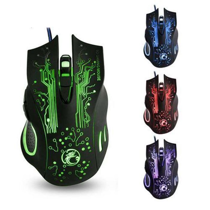 Imice Souris Gamer X9 2400 dpi USB à 6 Boutons Avec Lumière Respiratoire