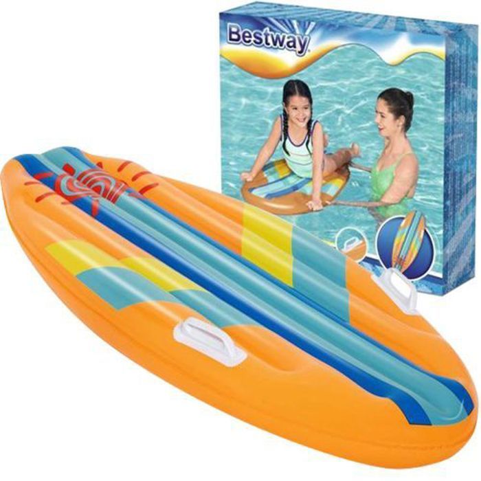 Bestway Planche de Surf Ensoleillée Matelas Gonflable 114 X 46 Cm