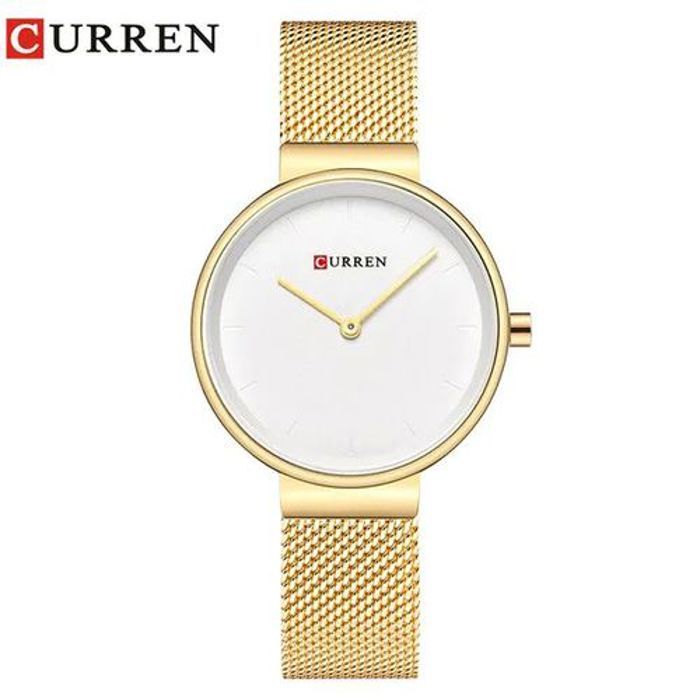 Curren Montre à Quartz pour femmes Bracelet-montre mince horloge féminine 9016