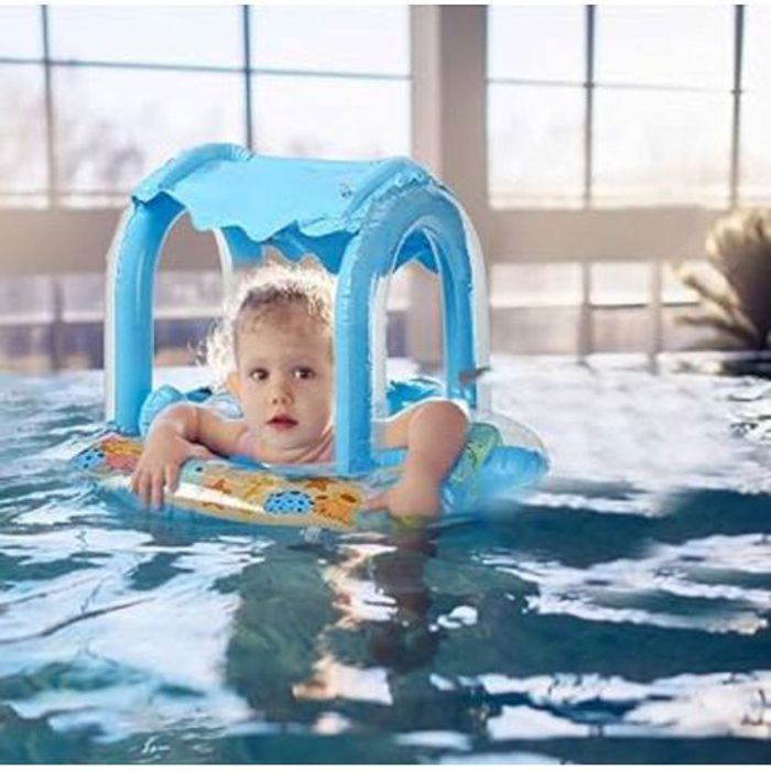 Bouée de Natation Pour Bébé Gonflable Avec Pare Soleil