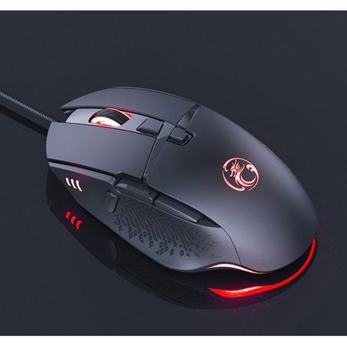 Imice Souris Gaming Optique 8 Boutons LED 7200 DPI Avec Câble USB