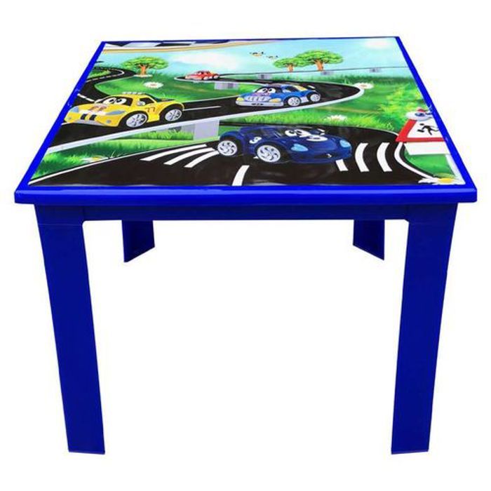 Fiore Bureau pour enfants Table en plastique avec photo de voiture