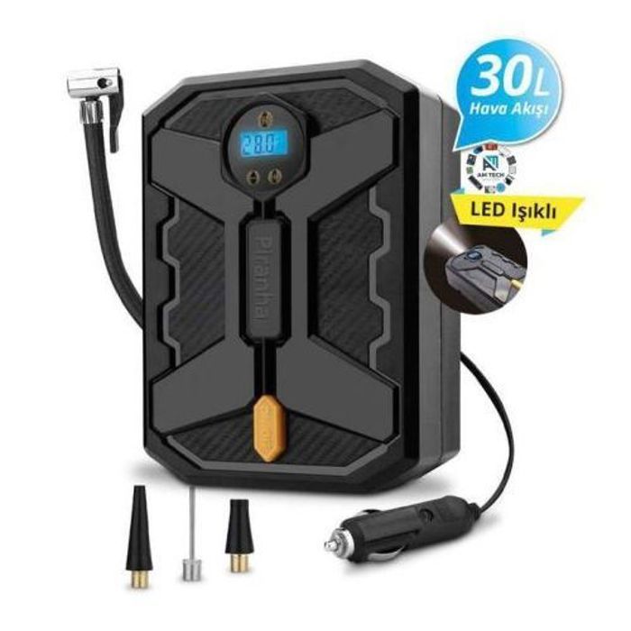 Piranha Compresseur Pneus électrique Digital Pour Voiture Avec Lumière LED 150 PSI /30L