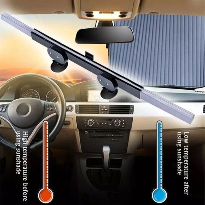 Vehicle  shade  pare-brise rétractable de voiture pare-soleil avec ventouses