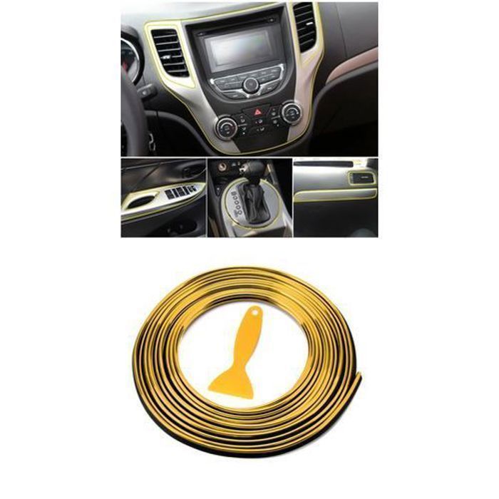 Fil D'Accessoires Auto Voiture Lisere Décoratif 3D Bande de Décoration - 5m