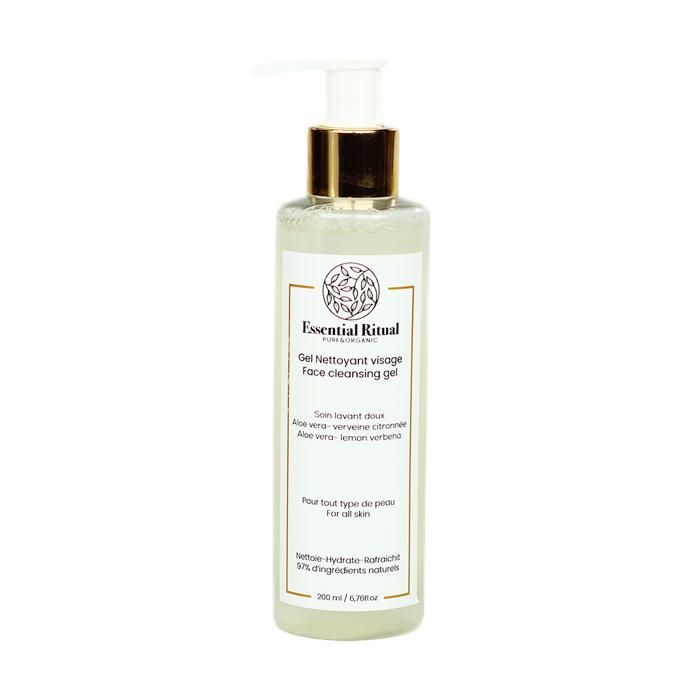 Gel Nettoyant - ESSENTIAL RITUAL PURE&ORGANIC - 200 ml - Aloe Vera - Argan - Verveine Citronnée