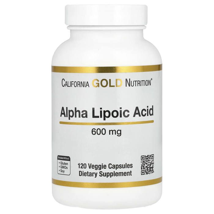 Acide alpha-lipoique, 600 mg, magni market 120 capsules