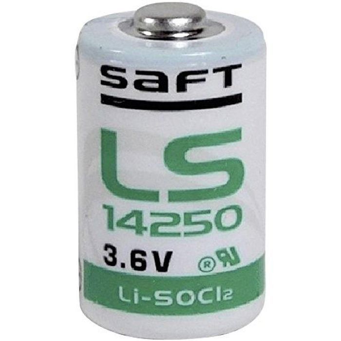 Saft LS14250 Saft Lithium 3,6V Pile LS 14250 1/2AA 1000mAh