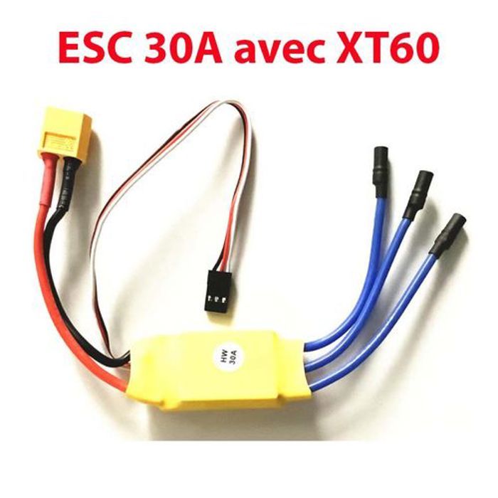 ESC 30A avec XT60 plug Controleur vitesse pour moteur Brushless