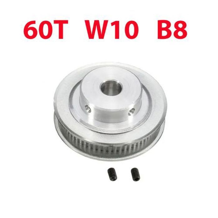 60T W10 B8 Poulie GT2 – courroie 10mm dents 60 axe 8mm