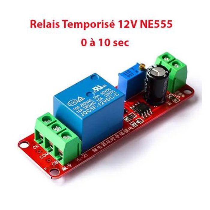 Relais Temporisé 12V NE555