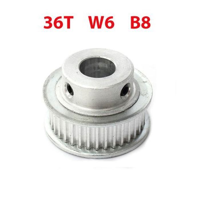 36T W6 B8 Poulie GT2 – courroie 6mm dents 36 axe 8mm