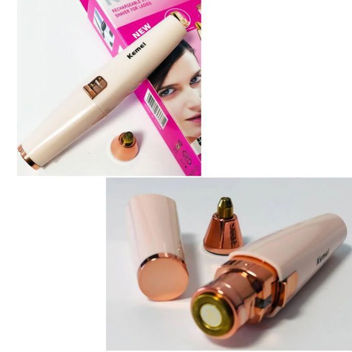 Épilateur rechargeable 2en1 visage et sourcils pour femmes