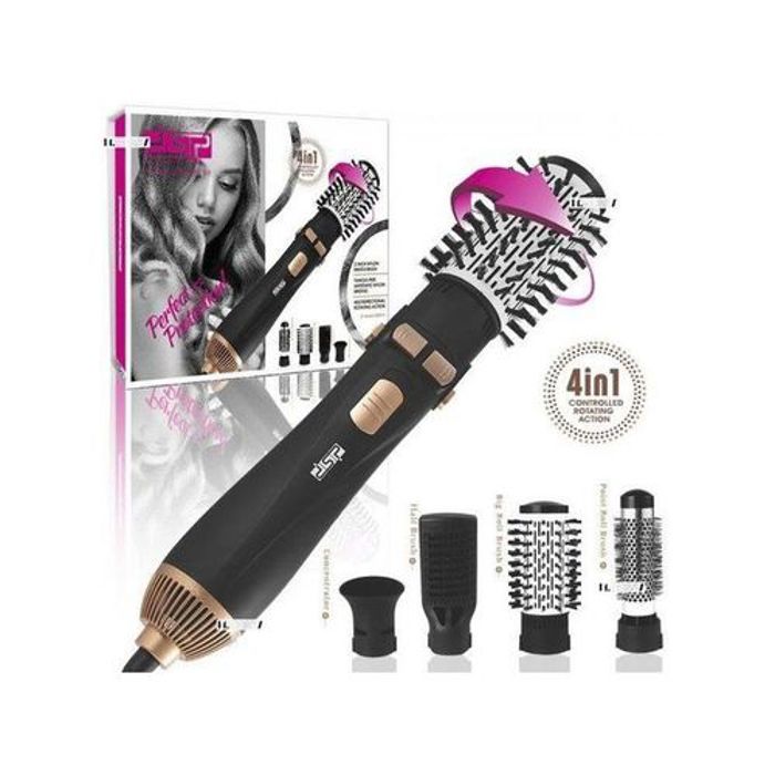 Dsp brosse sèche cheveux 4 en 1 lisseur / bigoudi température réglable air chaud