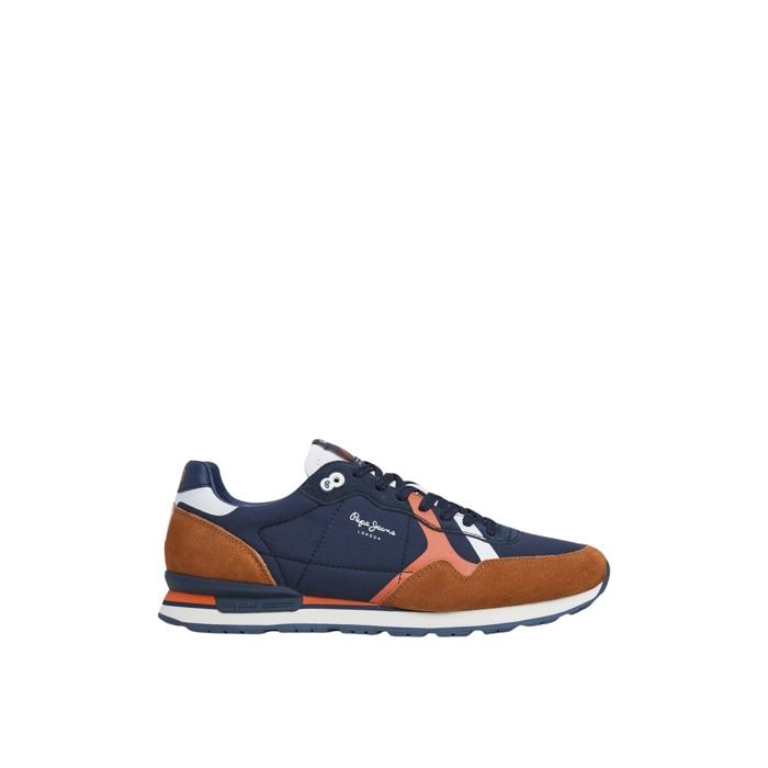 Baskets - Pepe Jeans - Brit Road - Couleur tobacco - Lacets - Talon plat