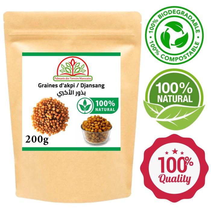 Graine d'Akpi Graine Prise de Masse corporel - Raffermissant 100% Naturel 200g