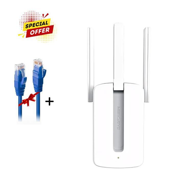 Répéteur WiFi Puissant - MERCUSYS MW300RE N300 Mbps - Amplificateur WiFi + Câble Réseau Gratuit !