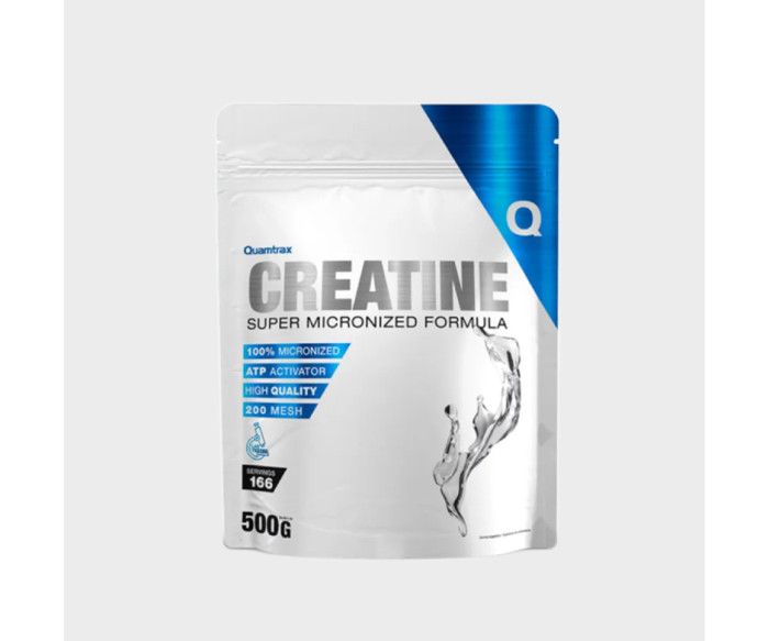 100% CRÉATINE MONOHYDRATE MICRONIZED - 500G - QUAMTRAX