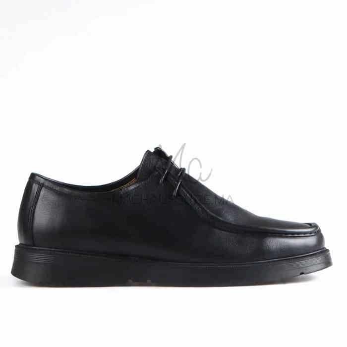 Terzo - Chaussures à lacets pour Hommes 100% Cuir en Noir
