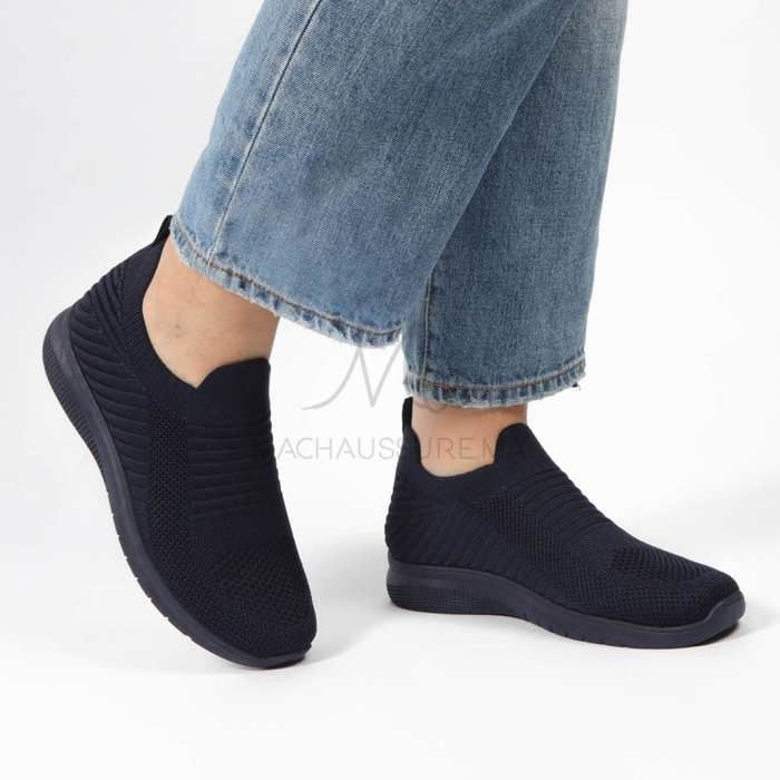 Baskets - Spedy - Respirantes - Bleu - Femme - Plat