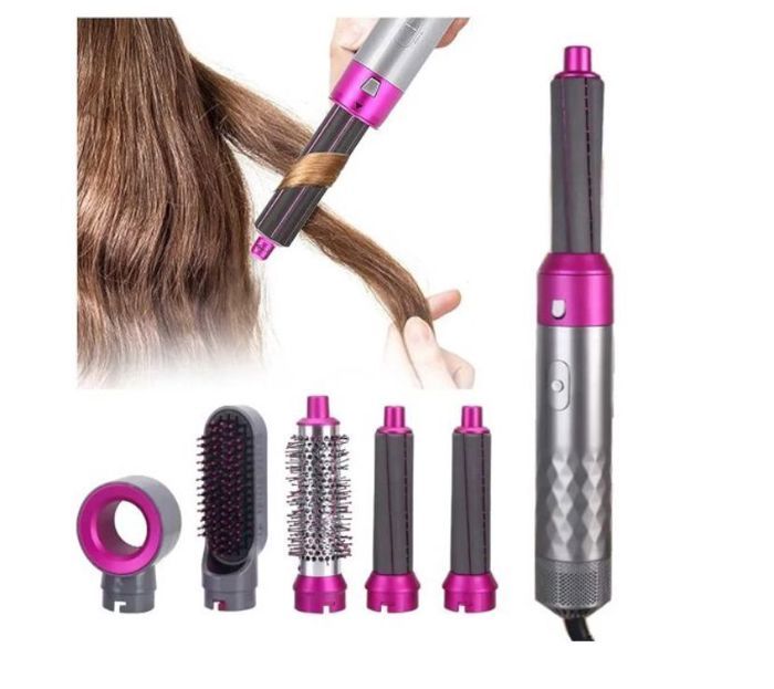 Brosse sèche-cheveux électrique 5 en 1