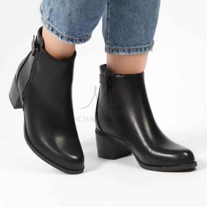 Kareny – Bottines à talon femmes en Noir
