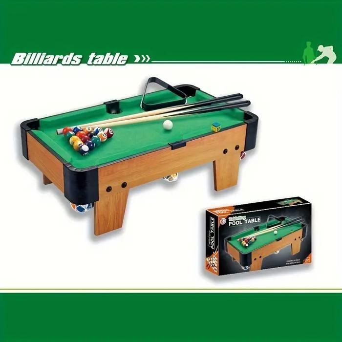 Ensemble de mini-table de billard pour enfants Ensemble de table de billard en bois  de haut niveau avec pieds pour les enfants ,