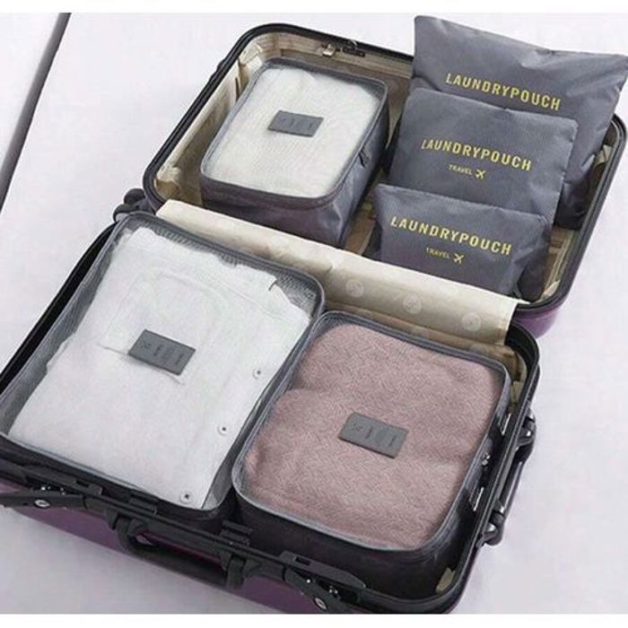 Ensemble de 6Pcs Sac d'emballage Organisateur Pour Valise Bagages