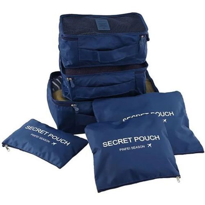 Pack De 6 Ensemble Organisateur de Voyage Valise Bagages