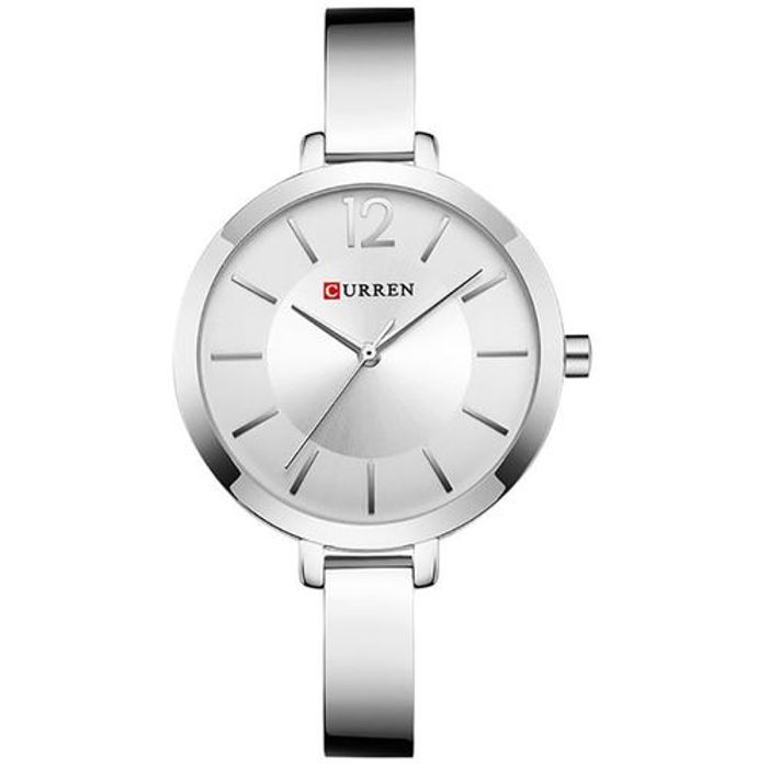Montre - CURREN - 9012 - Quartz - Acier inoxydable - Cadran rond - Argenté