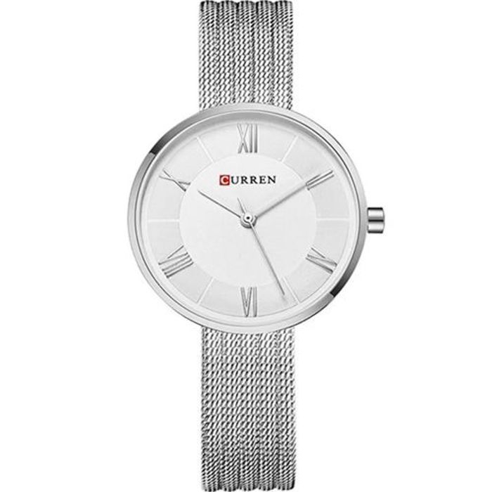 Curren Montre étanche Curren pour femme mouvement à quartz en acier inoxydable
