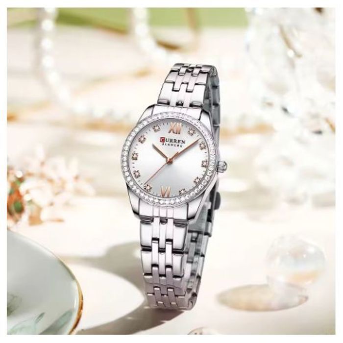 Montre Femme - CURREN - 9086 - Acier Inoxydable - Étanche 3ATM - Luxe Mince