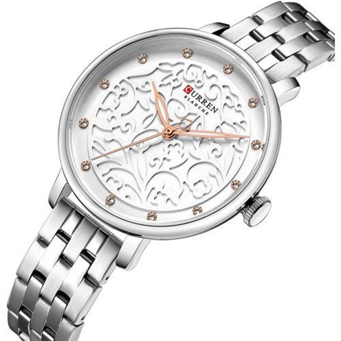Curren Montre Pour Femmes Quartz Bracelet En Acier Inoxydable Etanche 9046