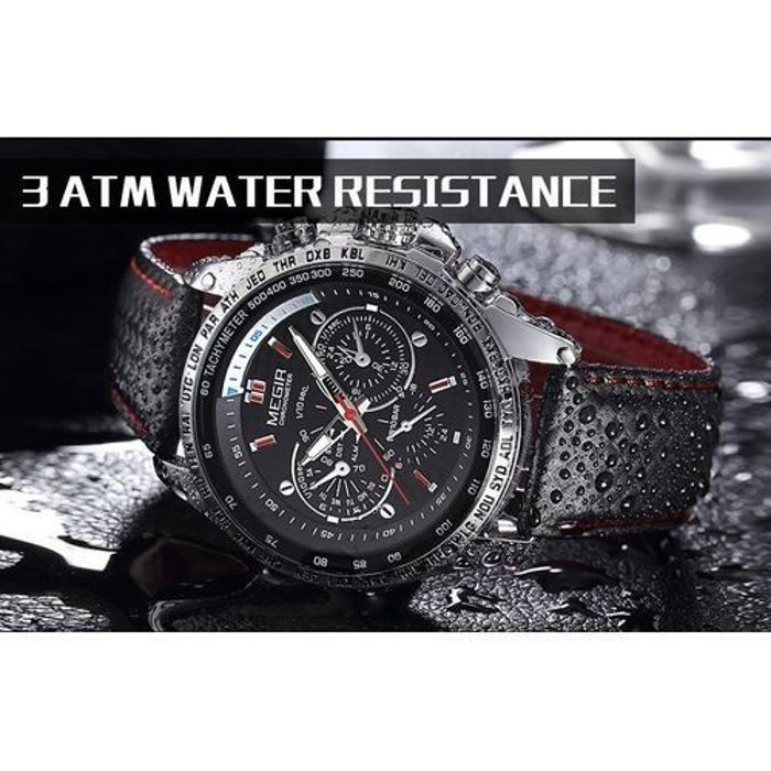 Montre - MEGIR - 1010 - Résistante à l'eau - Acier - Style Fashion & Sport