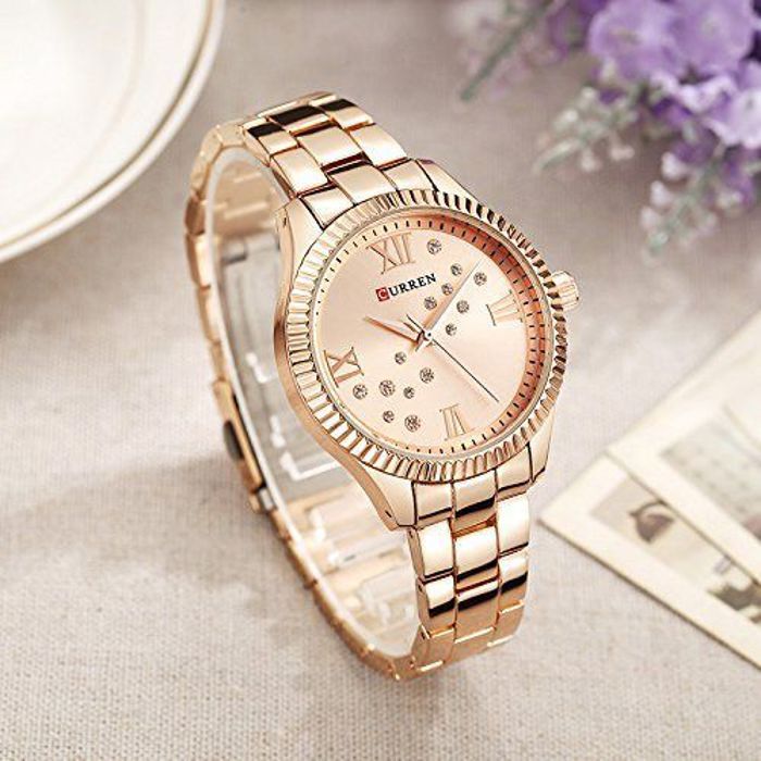 Montre Bracelet - CURREN - Femme - Acier Inoxydable - Étanche 30m - Verre Minéral Résistant