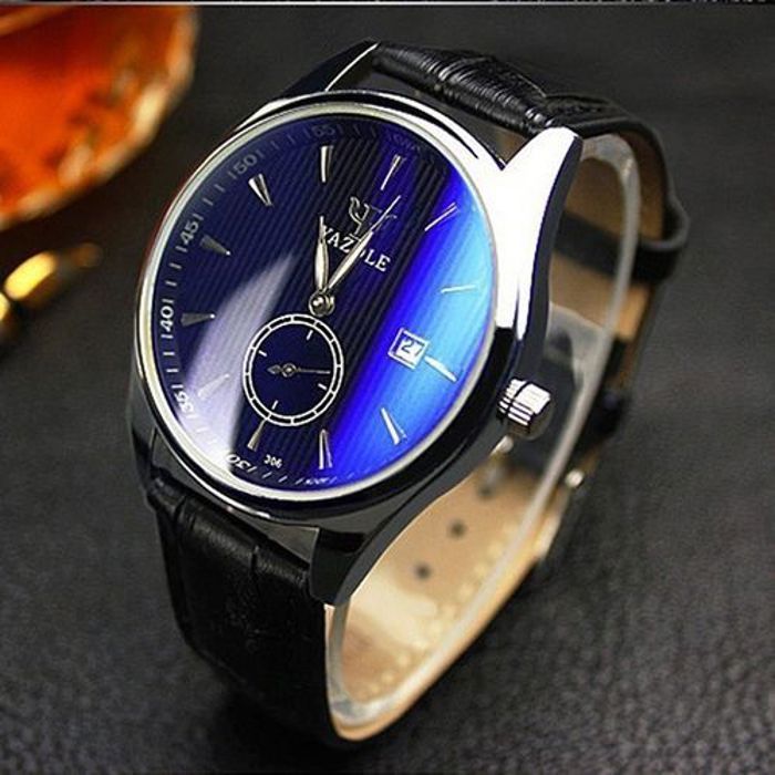Montre Bracelet - YAZOLE - 306 - Cuir - Étanche 1m - Analogique